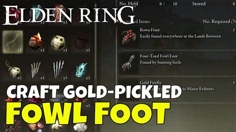 Unlock the Secret to Crafting Delicious Gold Pickled Fowl Foot in 5 Easy Steps!